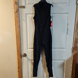 speerise Women Sleeveless Turtleneck One Piece Romper: BLACK: NEW WITH TAGS: S